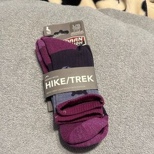 Hike/Trek Merino Wool Athletic Socks - Purple